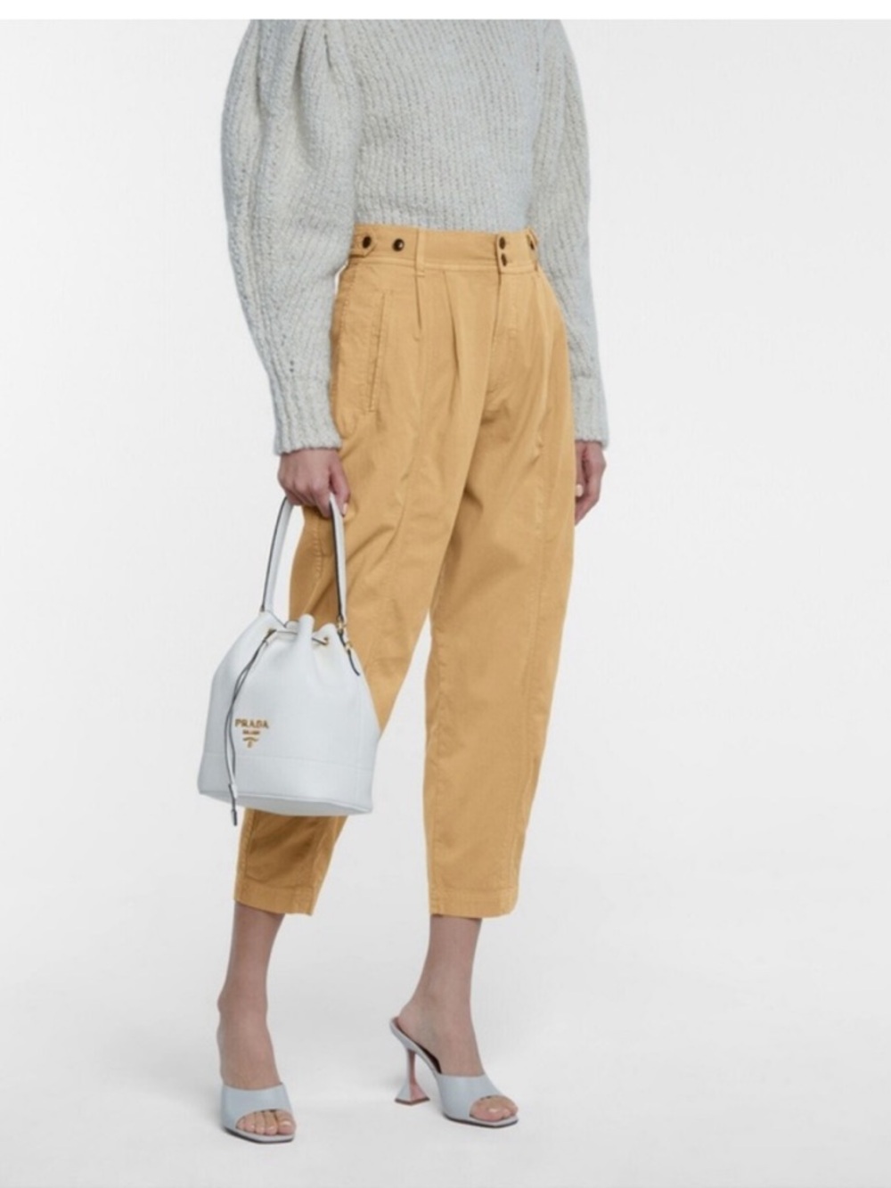 Citizens Of Humanity Leona Cropped Pleated Trousers